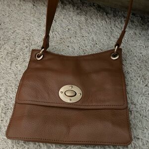 Brown Leather Shoulder Bag